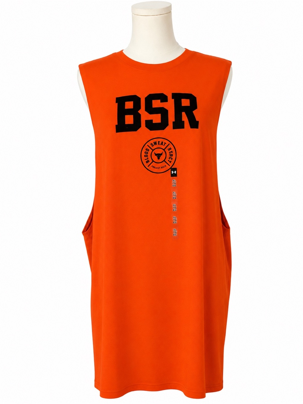 Under Armour Orange Project Rock Graphic Tee